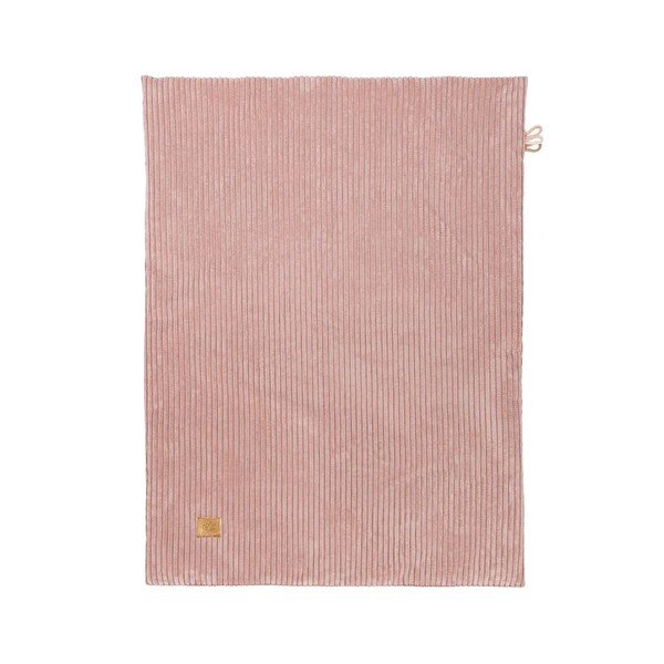 Ružičasta deka za bebe od samta 100x77 cm – Meowbaby