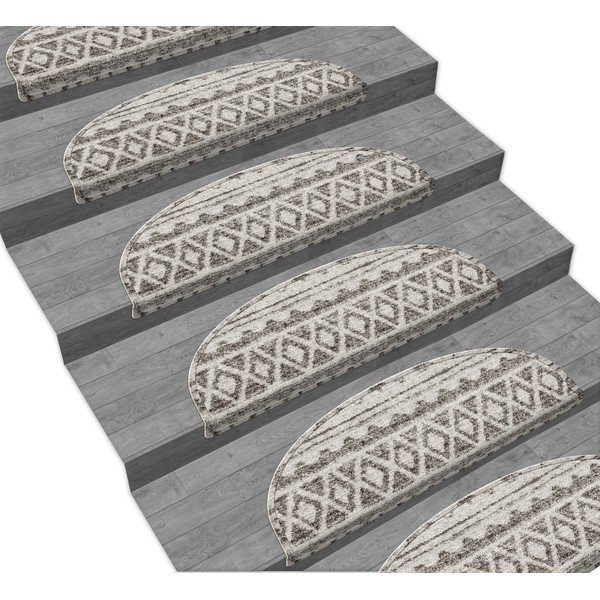 Sivi tepisi za stepenice u setu od 16 kom Cottage Warmth - Vitaus, 65 x 20 cm-image-1