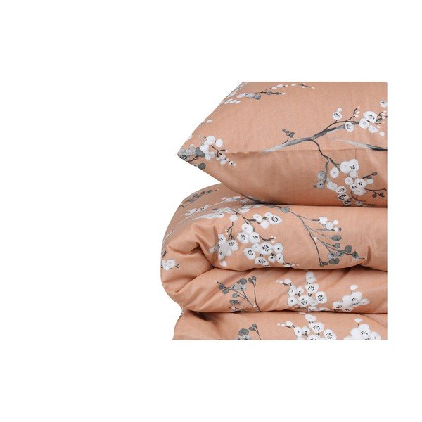 Narančasta pamučna posteljina za bračni krevet 200x200 cm Chicory – Mijolnir-image-4
