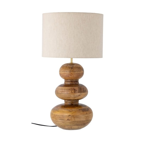 Smeđa stolna lampa s tekstilnim sjenilom (visina 66 cm) Diwa – Bloomingville