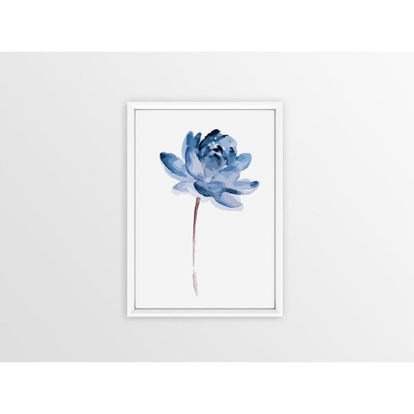 Zidna slika u okviru Piacenza Art One Blue Flower, 23 x 33 cm