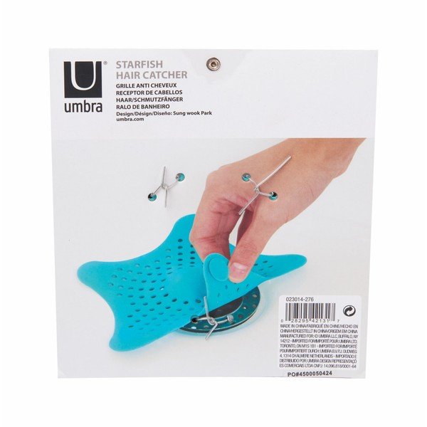 Plavi silikonski čep za kadu Umbra Starfish-image-4