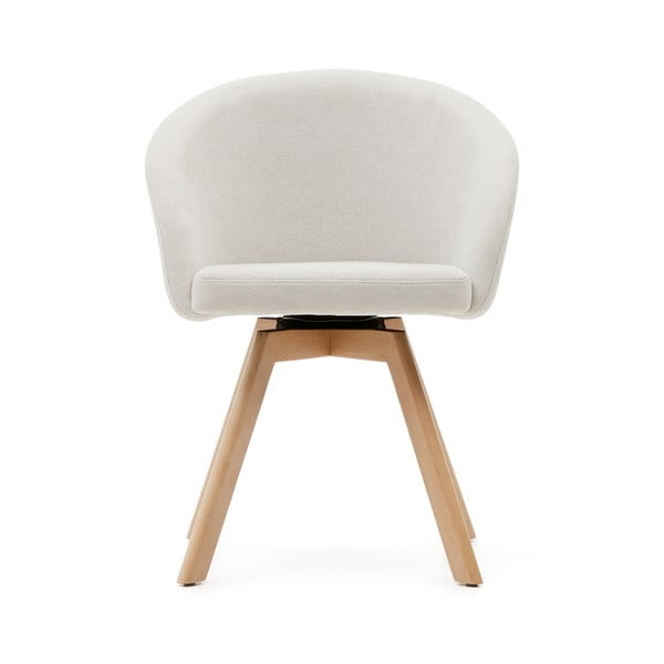 Krem podstavljena blagovaonska stolica Marvin – Kave Home-image-4