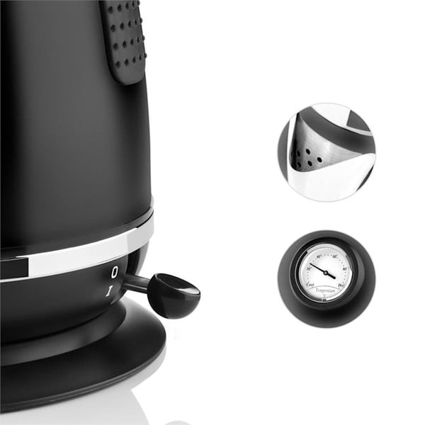 Crno električno kuhalo za vodu Klarstein Aquavita Chalet-image-3