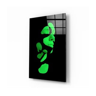 Staklena slika Insigne Fragmented Green