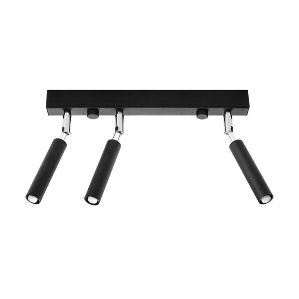 Crna stropna svjetiljka Sollux Tiden Trio