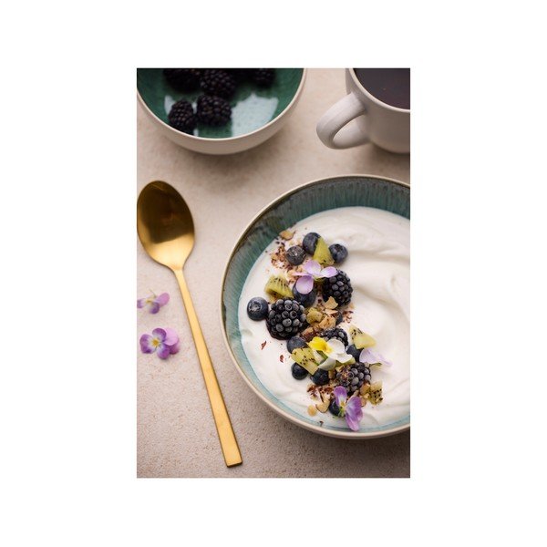 Bijela/zelena zdjelica od kamenine 850 ml Gastro White/Green – Bitz-image-4