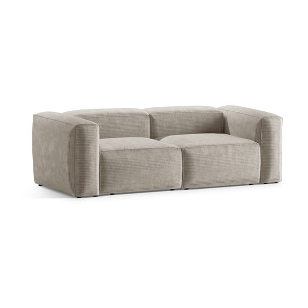 Bež sofa od samta 224 cm Bergamo – Cosmopolitan Design-image-2