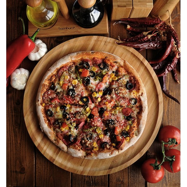 Rotirajući poslužavnik od bambusa Bambum Lily ⌀ 28 cm-image-1