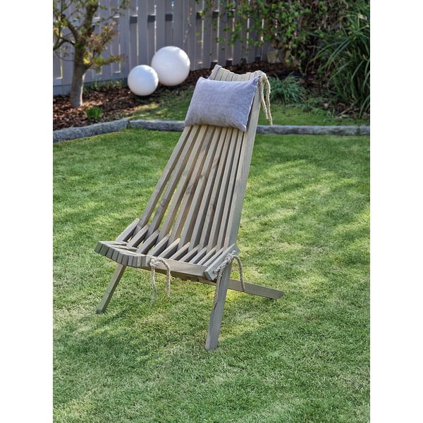Siva drvena vrtna stolica Falun - Garden Pleasure-image-1