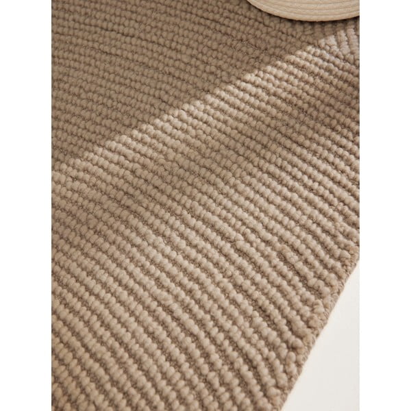 Bež ručno rađena vunena staza 80x200 cm Eleni Light Beige – Hanse Home-image-4