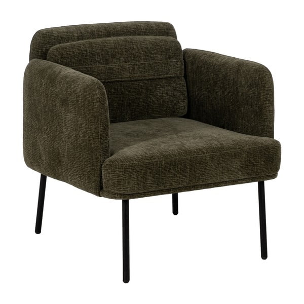 Zelena fotelja od šenila Bind – Ixia