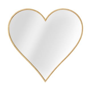 Zidno ogledalo s okvirom u zlatnoj boji Mauro Ferretti Glam Heart