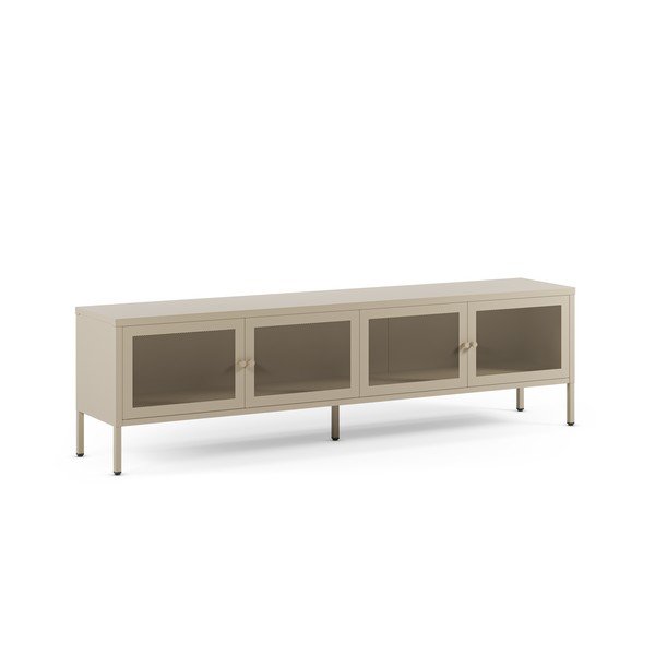 Krem metalna TV komoda 160x50x35 cm Fayna – Marckeric-image-4
