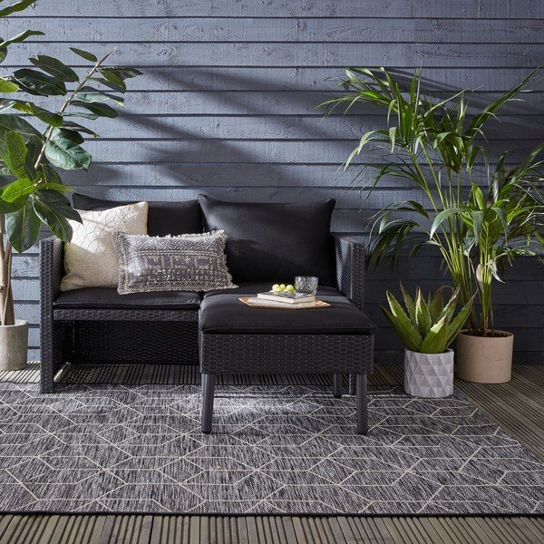 Sivi vanjski tepih 170x120 cm Napoli - Flair Rugs-image-1