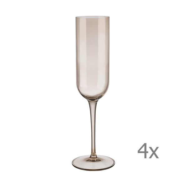 Set od 4 smeđe čaše za šampanjac Blomus Mira, 210 ml