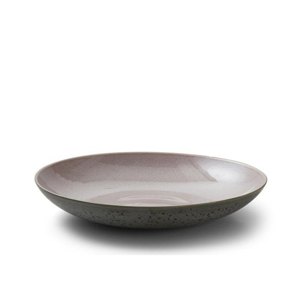 Siva posuda od kamenine s ružičastom unutarnjom stranom Bitz Mensa, promjer 40 cm-image-1