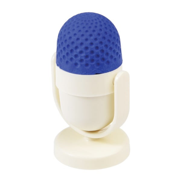 Plavo-bijela gumica sa šiljalom Rex London Microphone