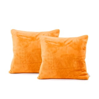Set od 2 narančaste jastučnice DecoKing Mic, 45 x 45 cm