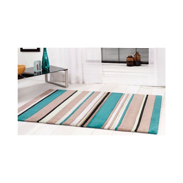 Tepih Broad Stripes Teal, 160 x 220 cm-image-1