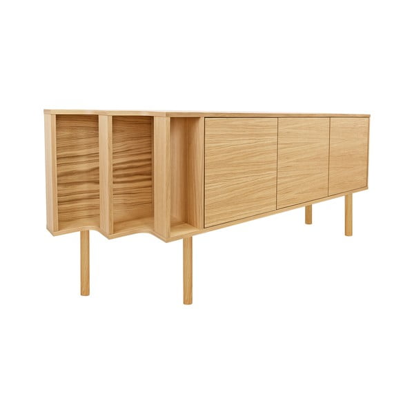 Komoda u dekoru hrasta u prirodnoj boji 189x65x44 cm Shift – Woodman-image-4