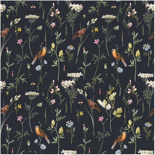 Tapeta 100x280 cm Meadow with Birds – Dekornik