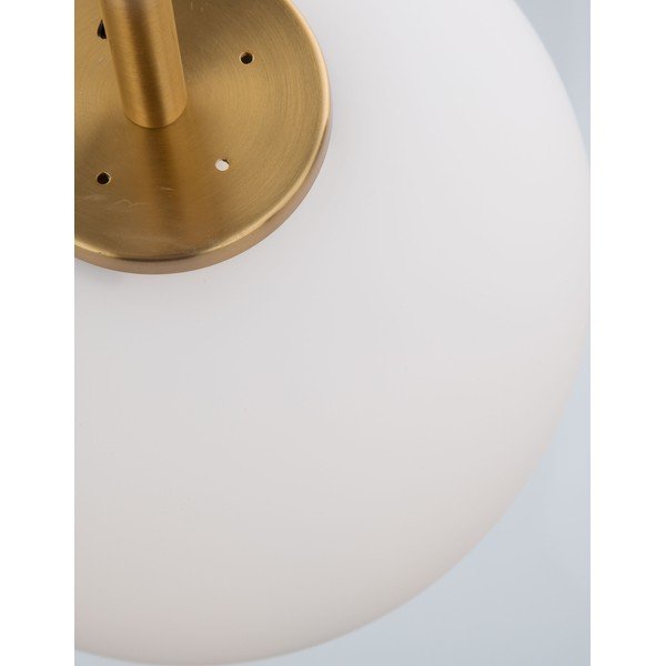 Bijela/mjedena staklena viseća svjetiljka ø 27 cm Lato – Nova Luce-image-4