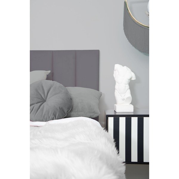 Sivo tapecirano uzglavlje 160x60 cm Nila - Really Nice Things-image-1