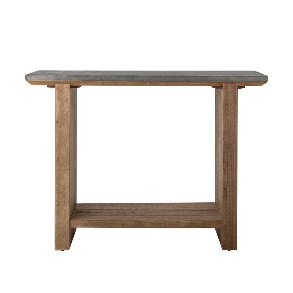 Pomoćni stol s metalnom stolnom pločom u prirodnoj boji 40x110 cm Riva – Bloomingville-image-2