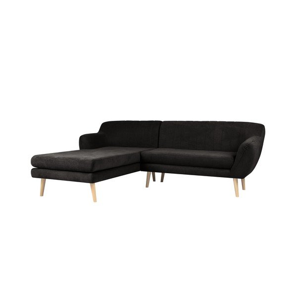 Crni kauč s ležaljkom na lijevoj strani Mazzini Sofas Sardaigne-image-3