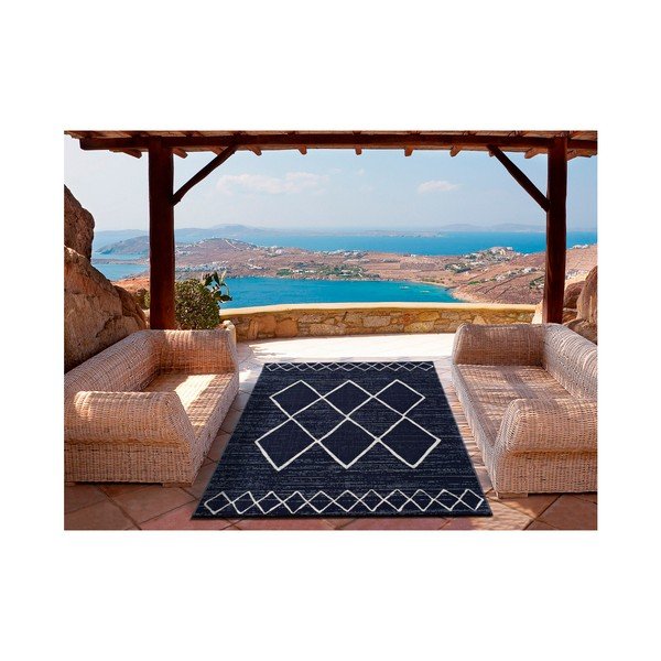 Tamnoplavi vanjski tepih Universal Elba, 80 x 150 cm-image-2