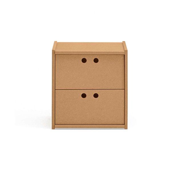 Noćni ormarić u prirodnoj boji Wally – Teulat