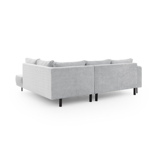 Svijetlo siva kutna garnitura od šenila (s desnim kutom/u obliku slova L) Mauris  – Ropez-image-3