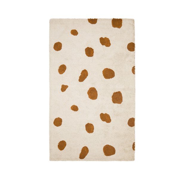 Krem periv/ručno rađen pamučan dječji tepih 90x150 cm Tandani – Kave Home