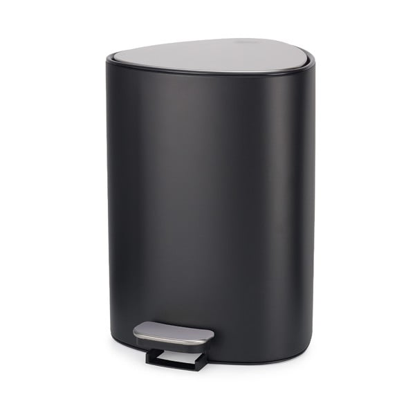 Mat crna željezna kanta za smeće s pedalom 5 l EasyStore Luxe – Joseph Joseph