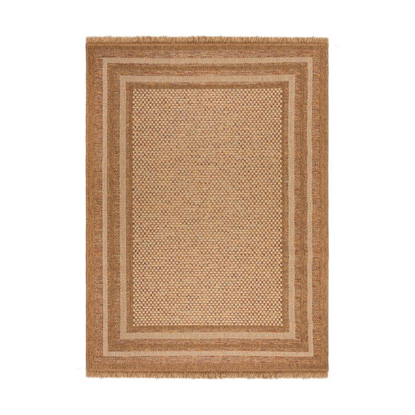 Vanjski tepih u prirodnoj boji 120x170 cm Layla Border – Flair Rugs