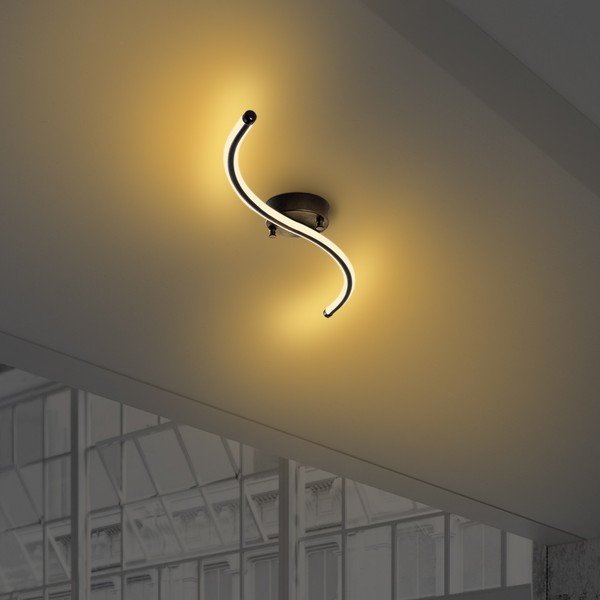 Crna LED stropna svjetiljka 10x67 cm Yilan – Opviq lights-image-4