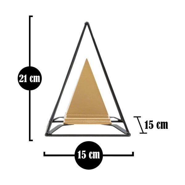 Metalni kipić u zlatnom dekoru Mauro Ferretti Piramida-image-4