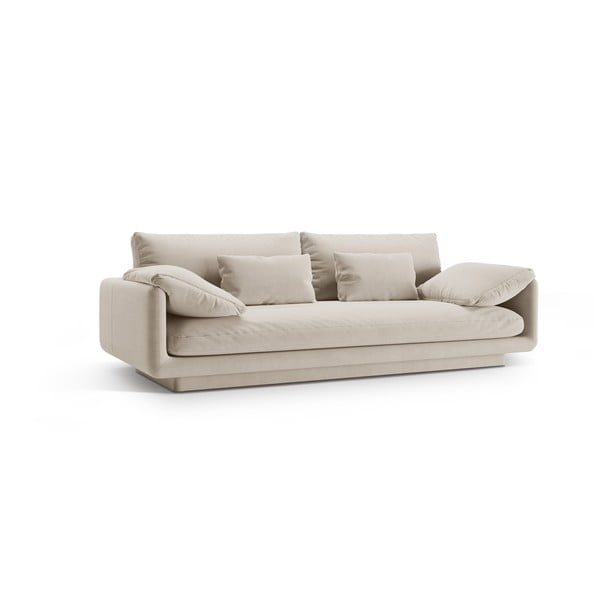 Bijela baršunasti sofa 220 cm Torino – Micadoni -image-2