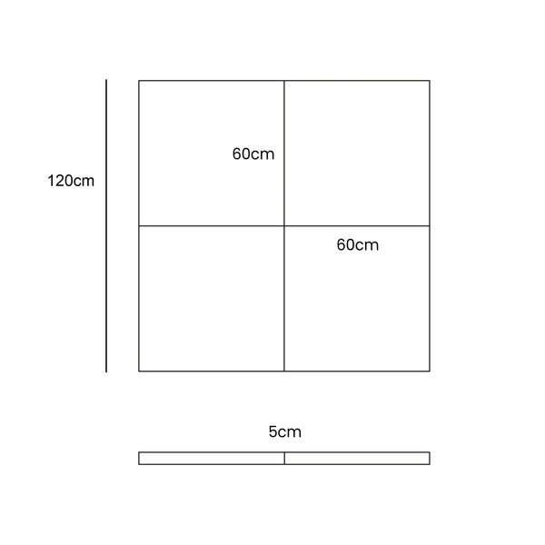 Tirkizna dječja podloga za igru 120x120 cm – Meowbaby-image-1