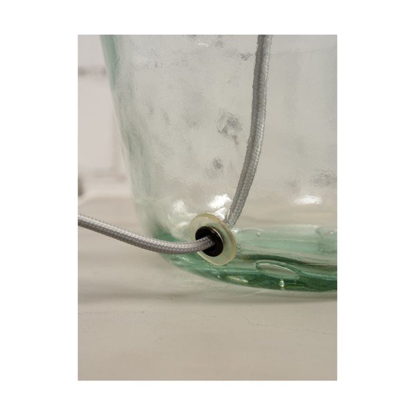 Stolna lampa s bež sjenilom i konstrukcijom od recikliranog stakla Good &amp; Mojo Murano, ⌀ 47 cm-image-4