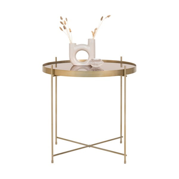 Okrugli stolić zlatne boje ø 48 cm Venezia - House Nordic-image-2
