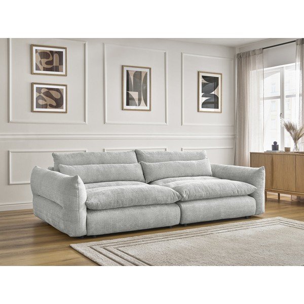 Svijetlo siva sofa od šenila 276 cm Neil – Bobochic Paris-image-1