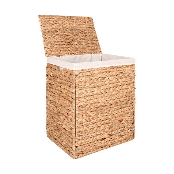Košara za rublje od vodenog zumbula u prirodnoj boji Passo – House Nordic-image-2