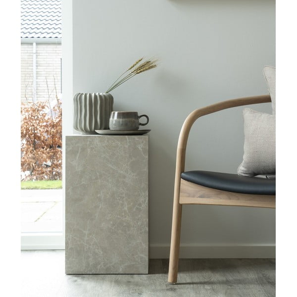 Pomoćni stol u mramornom dekoru 30x30 cm Prague – House Nordic-image-1