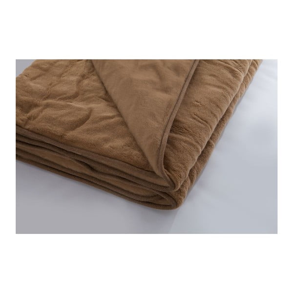 Tamnosmeđa deka od merino vune Royal Dream Quilt, 220 x 200 cm