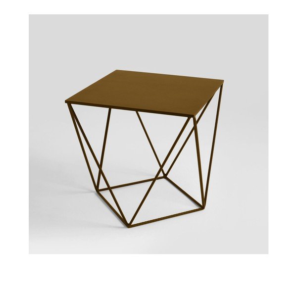 Pomoćni stol zlatne boje Custom Form Daryl, 60 x 60 cm-image-1