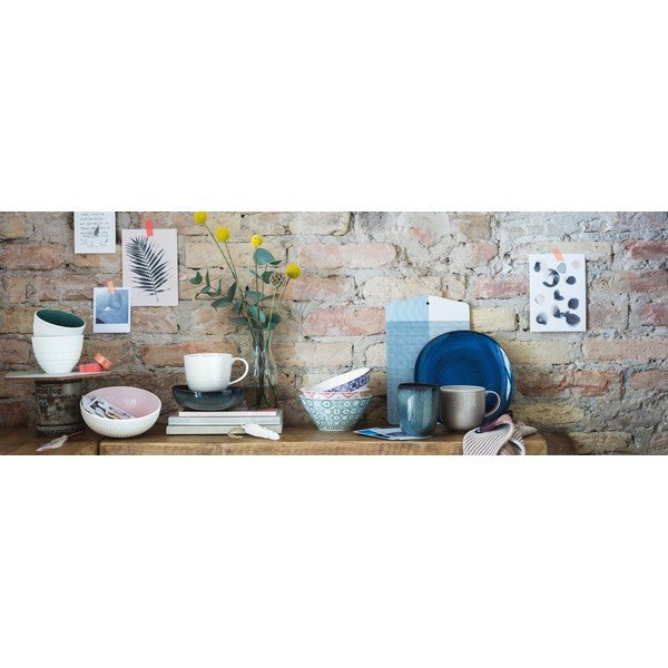 Tamnoplavi tanjur od kamenine Villeroy & Boch Like Lave, ø 28 cm-image-1