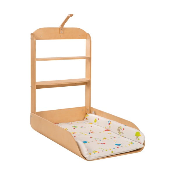 Zidni stol za presvlačenje u dekoru bukve u prirodnoj boji Waldhochzeit – Roba