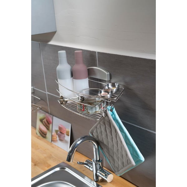 Zidni držač za gelove za tuširanje bez potrebe za bušenjem Compactor Gel, 35 x 16 cm-image-1